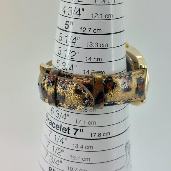 Gossip Quartz Leopard Spots Print Wristwatch Japan Movement - Picture 3 of 14